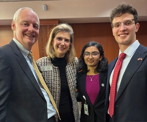 GNPS Board Chair, Michael Cowan, with Representative Deborah Silcox and Georgia Tech students representing the American Society of Landscape Architects.