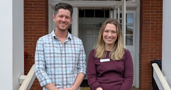 Michael Hudgins and Laura Qadri at Legacy Park, January 2025